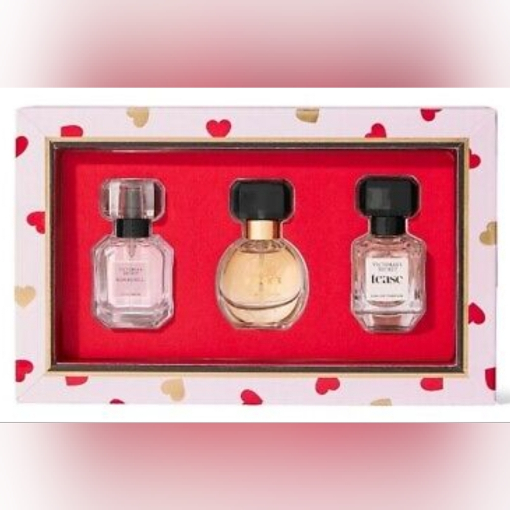NEW Victoria's Secret Perfume Fragrance Mini Deluxe Trio Bombshell, Tease & Bare